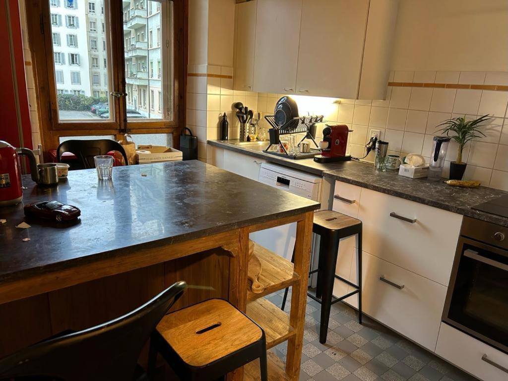 Double Bedroom & Kitchen - Perle Du Lac, Genève Extérieur photo